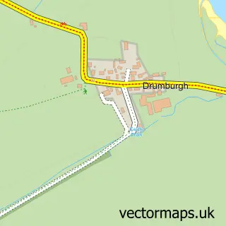 Street map sample of Drumburgh, Cumbria