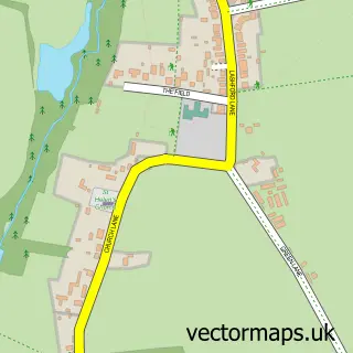 Street map sample of Dry Sandford, Oxfordshire