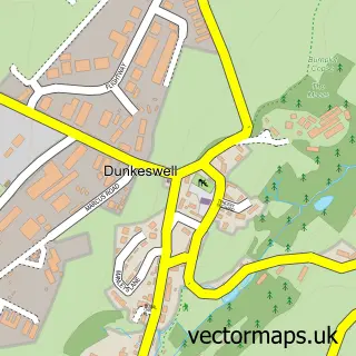 Street map sample of Dunkeswell, Devon