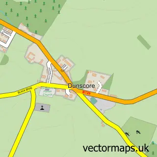 Street map sample of Dunscore, Dumfries