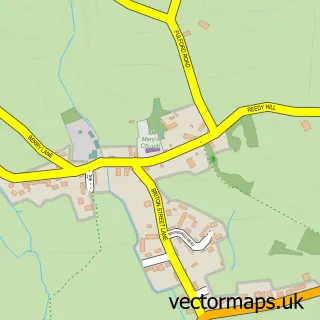 Street map sample of Dunsford, Devon