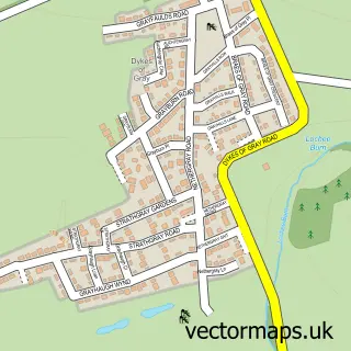 Street map sample of Dykes of Gray, City of Dundee