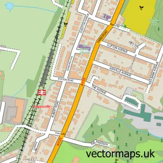 Street map sample of Eaglescliffe, Durham