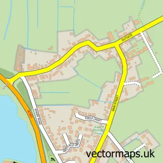 Street map sample of Ealand, Lincolnshire