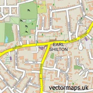 Street map sample of Earl Shilton, Leicestershire