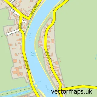 Street map sample of East Ferry, Lincolnshire