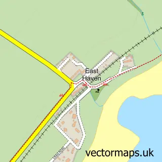 Street map sample of East Haven, Angus