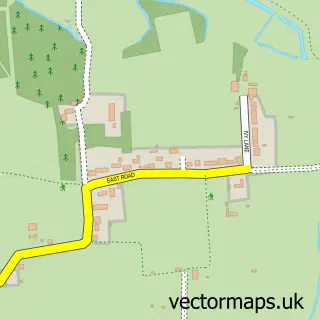 Street map sample of East Mersea, Essex