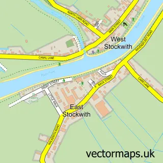 Street map sample of East Stockwith, Lincolnshire