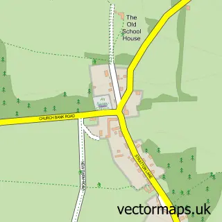 Street map sample of East Stratton, Hampshire