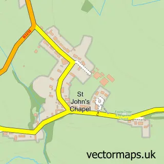 Street map sample of Eastacombe, Devon