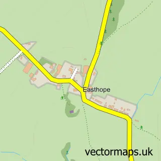 Street map sample of Easthope, Shropshire