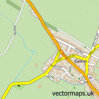 Street map sample of Easton, Somerset