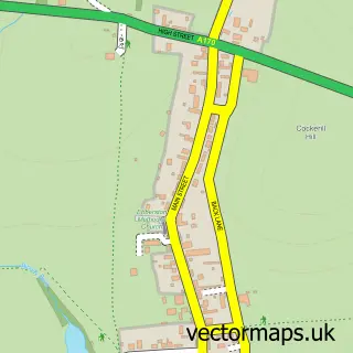 Street map sample of Ebberston, North Yorkshire