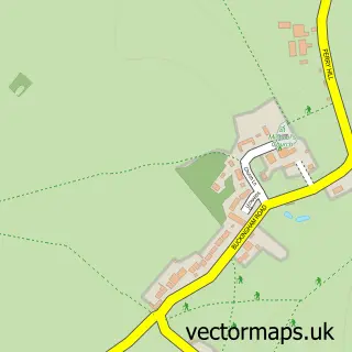 Street map sample of Edgcott, Buckinghamshire