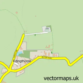 Street map sample of Edingthorpe, Norfolk