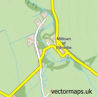 Street map sample of Edinville, Banffshire