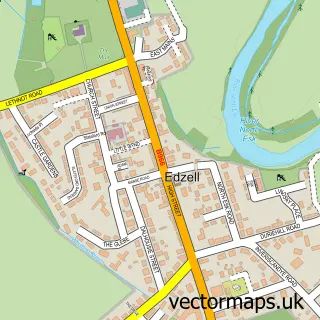 Street map sample of Edzell, Angus