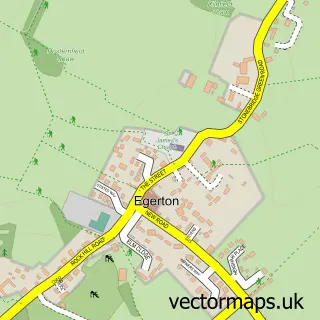 Street map sample of Egerton, Kent