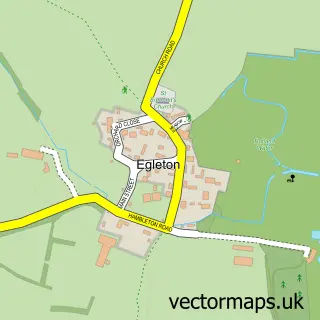 Street map sample of Egleton, Rutland