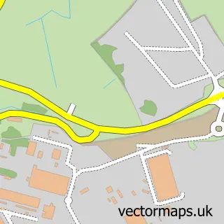Street map sample of Eglwys Brewis, South Glamorgan