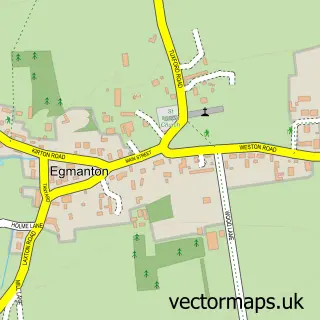 Street map sample of Egmanton, Nottinghamshire