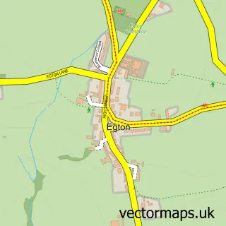Street map sample of Egton, North Yorkshire