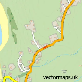 Street map sample of Elgol, Ross and Cromarty
