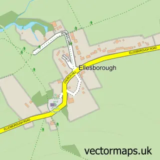 Street map sample of Ellesborough, Buckinghamshire