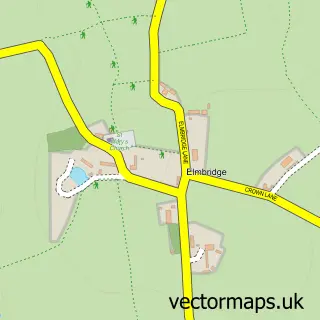 Street map sample of Elmbridge, Worcestershire