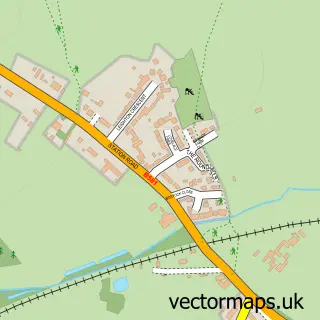 Street map sample of Elmesthorpe, Leicestershire