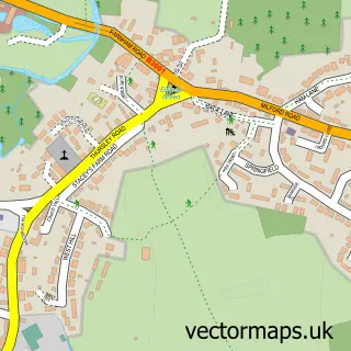 Street map sample of Elstead, Surrey