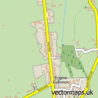 Street map sample of Engine Common, Gloucestershire