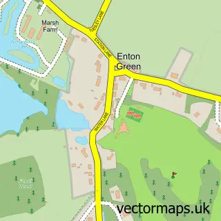 Street map sample of Enton Green, Surrey