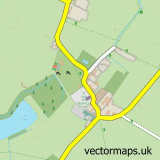 Street map sample of Eversholt, Bedfordshire