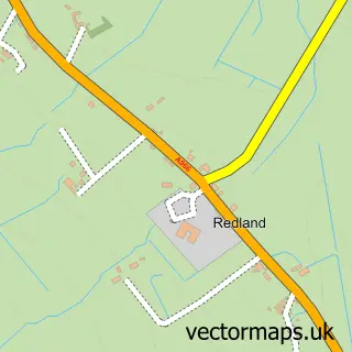 Street map sample of Evie, Orkney