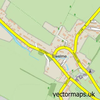 Street map sample of Ewelme, Oxfordshire