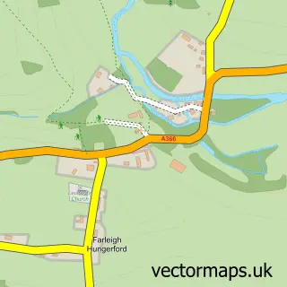 Street map sample of Farleigh Hungerford, Somerset