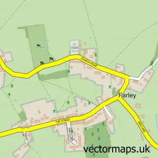 Street map sample of Farley, Wiltshire