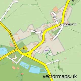 Street map sample of Farnborough, Warwickshire