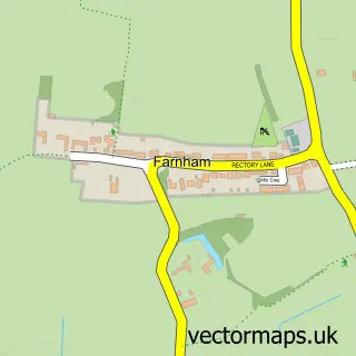 Street map sample of Farnham, Essex