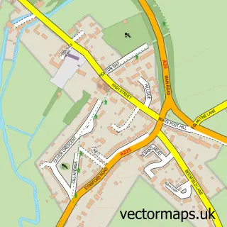 Street map sample of Farningham, Kent