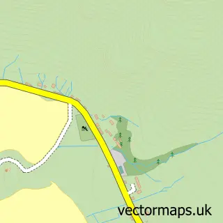 Street map sample of Fasag, Ross and Cromarty
