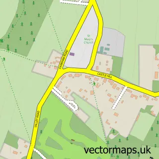 Street map sample of Fawkham, Kent