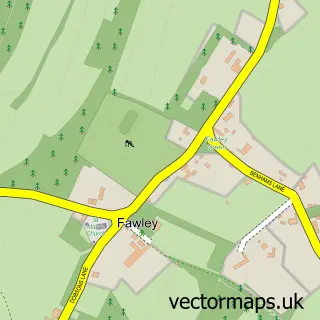 Street map sample of Fawley, Buckinghamshire