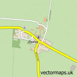 Street map sample of Fawley, Berkshire