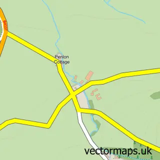 Street map sample of Felindre, Dyfed