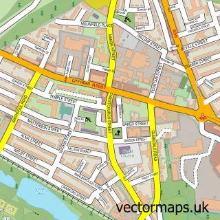 Street map sample of Fenton, Staffordshire