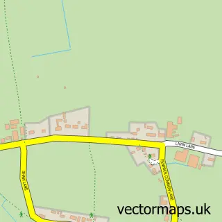 Street map sample of Fenwick, South Yorkshire
