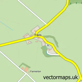 Street map sample of Fern, Angus